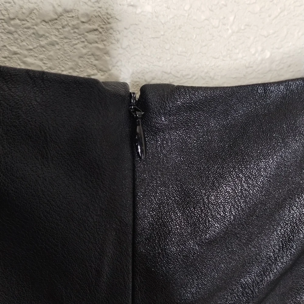 Amanda Uprichard Faux Leather Maisie Dress Women's Size XL